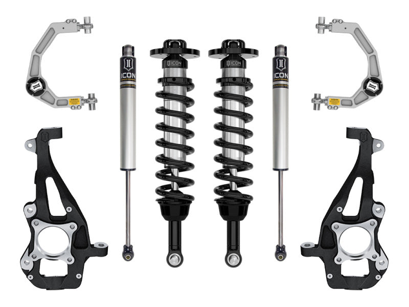 ICON 21-24 Ford F150 4WD 3.5-4.5in Stage 1 Suspension Sys Billet Uca - K93141