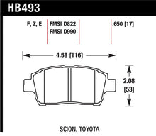Load image into Gallery viewer, Hawk 04-07 xA/xB / 2000 MR2 Spyder D990 HPS Street Front Brake Pads - HB493F.650