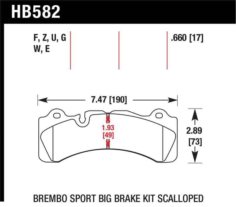 Hawk DTC-70 Compound Brake Pads - HB582U.660