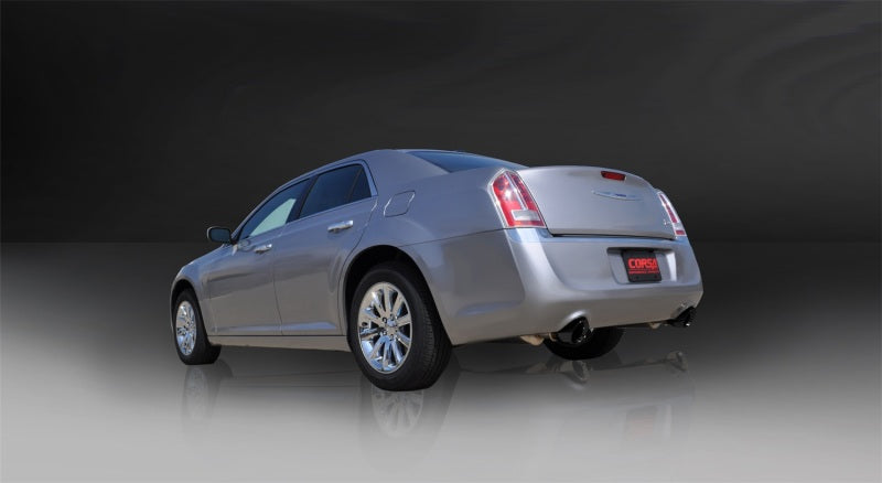Corsa 11-14 Chrysler 300 R/T 5.7L V8 Black Sport Cat-Back Exhaust - 14535BLK