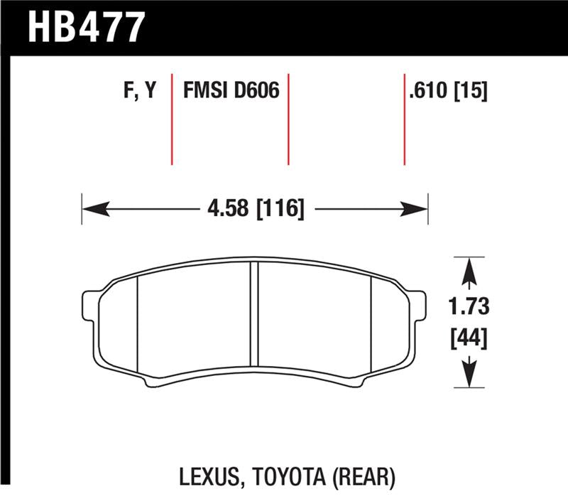 Hawk HPS Street Brake Pads - HB477F.610