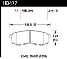 Load image into Gallery viewer, Hawk HPS Street Brake Pads - HB477F.610