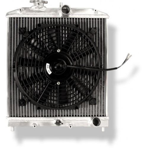 BLOX Racing 1992-2000 Honda Civic - 1/2 Core 2 Row Radiator - BXCC-00101