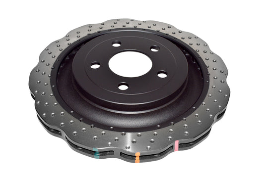 DBA 15-20 Ford Mustang (w/GT Performance Package) Rear 4000 Series Drilled Wavy Rotor - DBA42165WXD