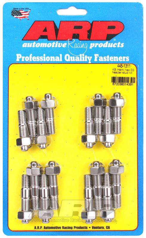 ARP KB Hemi SS hex header stud kit - 445-1311