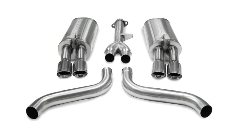 Corsa 1986-1991 Chevrolet Corvette C4 5.7L V8 L98 Polished Sport Cat-Back Exhaust - 14115
