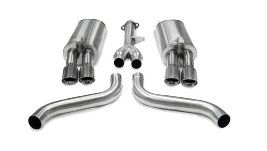 Corsa 1986-1991 Chevrolet Corvette C4 5.7L V8 L98 Polished Sport Cat-Back Exhaust - 14115
