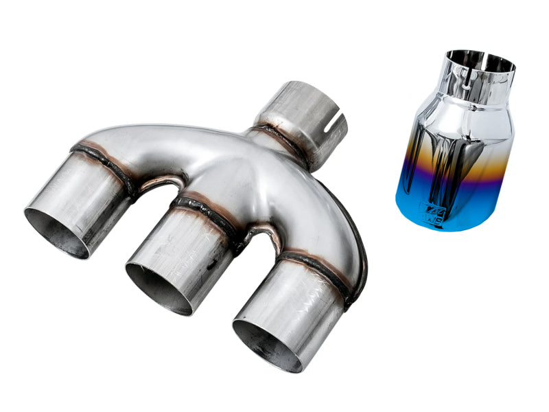 AWE 17-20 Honda Civic Si Dual-to-Triple Vapor Blue Tip Conversion - 3810-59020