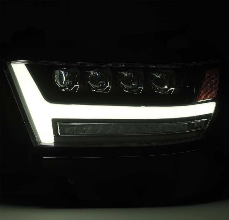 AlphaRex 19-20 Ram 1500HD NOVA LED Proj Headlight Plank Style Matte Blk w/Activ Light/Seq Signal/DRL - 880518