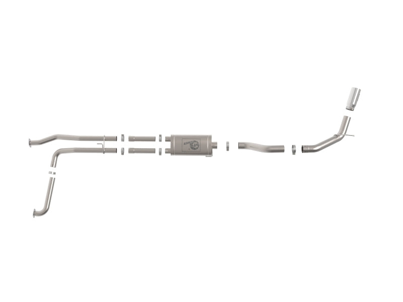 aFe MACHForce XP Exhausts Cat-Back SS-409 Nissan Titan XD 16-19 V8-5.6L - Polished Tip - 49-46135-P