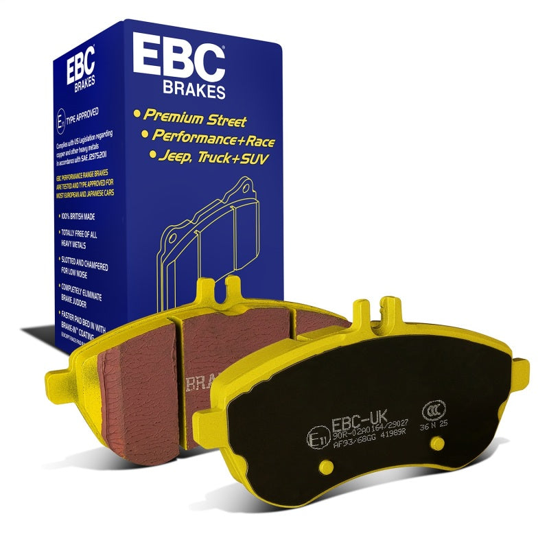 EBC 12-14 Mercedes-Benz C250 (W204) 1.8 Turbo Yellowstuff Front Brake Pads - DP41989R