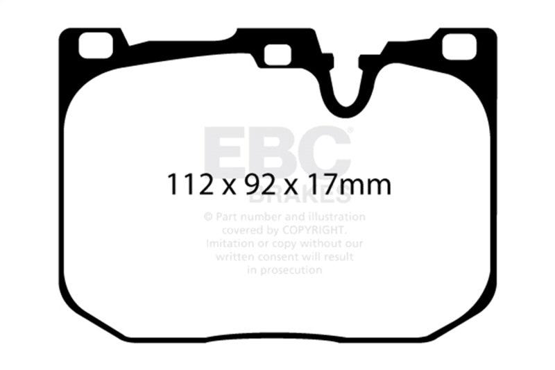 EBC 14-18 BMW M3 3.0 Twin Turbo (F80) Redstuff Front Brake Pads - DP32130C