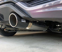 Load image into Gallery viewer, HKS Hi-Power Muffler 2014+ Honda Fit Sport GK5 w/ Carbon Tips - 32016-KH001
