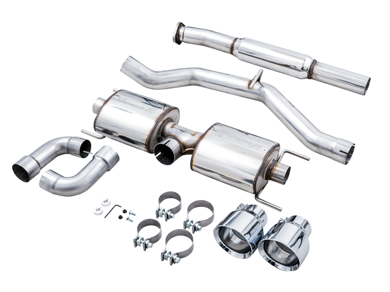 AWE Tuning Subaru BRZ/ Toyota GR86/ Toyota 86 Touring Edition Cat-Back Exhaust- Chrome Silver Tips - 3015-32486