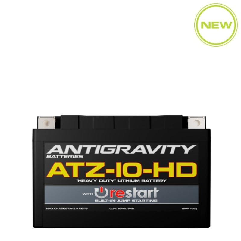 Antigravity YTZ10 High Power Lithium Battery w/Re-Start - AG-ATZ10-HD-RS