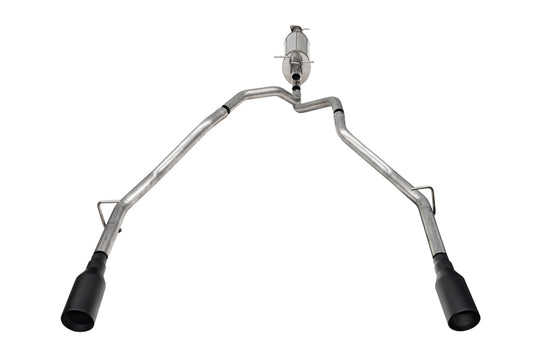 Corsa 25-26 Ram 2.5in Stainless Steel Sport Cat-back Dual Rear Exit 5.0in Black Tips - 21309BPC