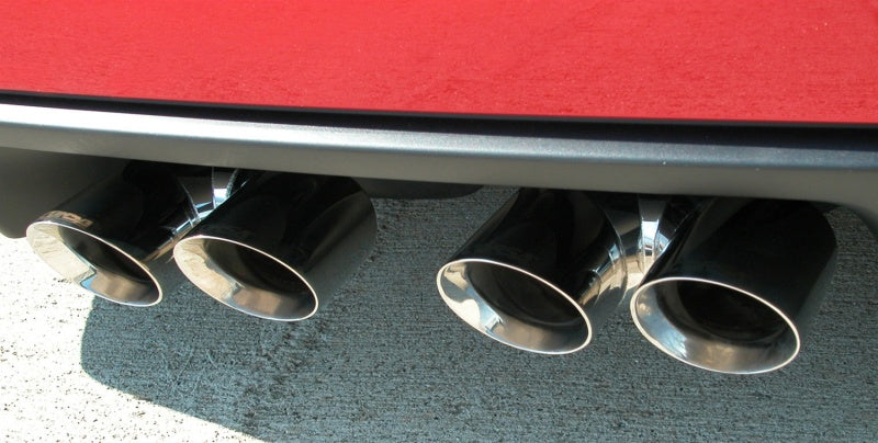 Corsa 2006-2013 Chevrolet Corvette C6 Z06 7.0L V8 Polished Sport Axle-Back Exhaust - 14164