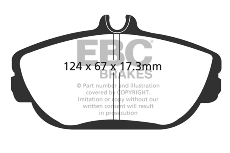 EBC 94-00 Ford Taurus 3.0 Greenstuff Front Brake Pads - DP21246