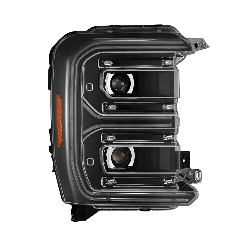 AlphaRex 23-26 Ford F-250 SD LUXX LED Proj Headlights Blk w/Activ Light/Seq Signal/Switchback - 880909