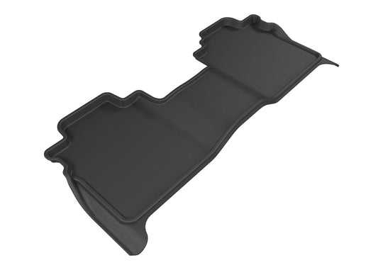 3D MAXpider 2016-2019 Nissan Titan Crew Cab Kagu 2nd Row Floormats - Black - L1NS08521509