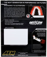 Load image into Gallery viewer, AEM 11 Dodge Challenger/Charger/300C 14.438in O/S L x 9.125in O/S W x 1.75in H DryFlow Air Filter - 28-20460