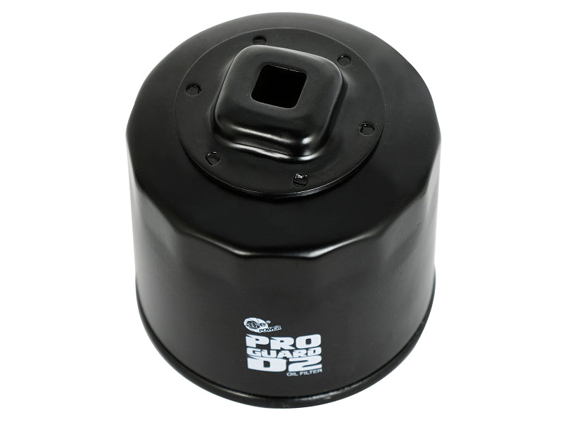 aFe Pro GUARD D2 Oil Filter 02-17 Nissan Cars L4/ 04-17 Subaru Cars H4 (4 Pack) - 44-LF017-MB