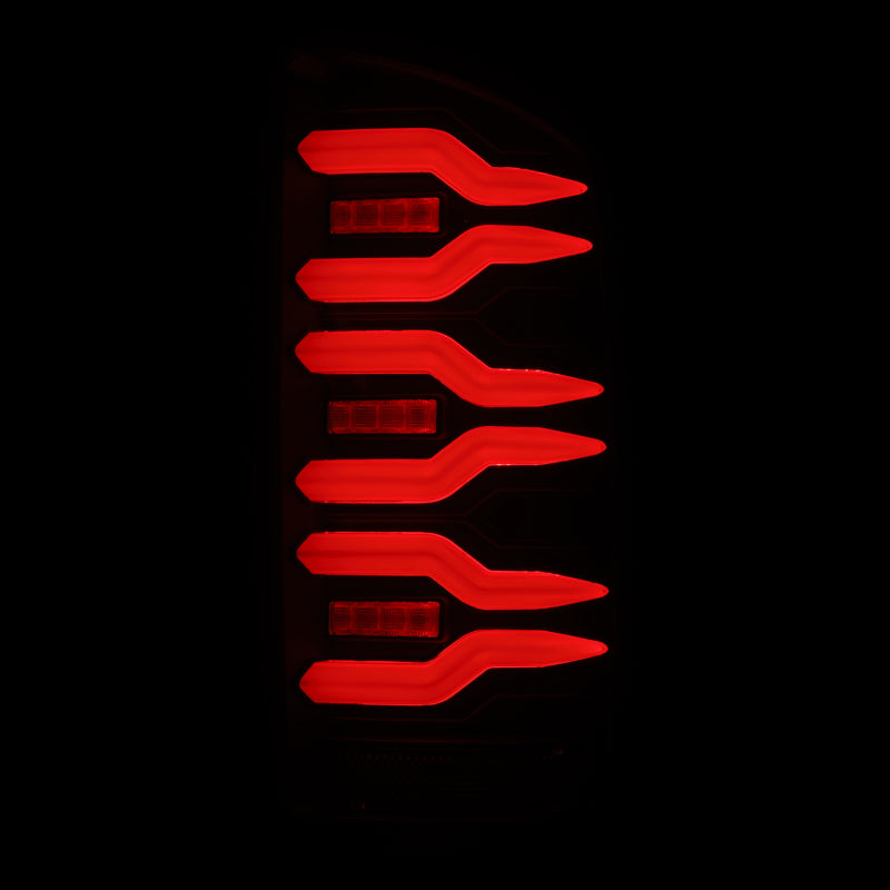 AlphaRex 02-06 Dodge Ram 1500/03-06 Dodge Ram 2500+3500 Luxx-Series LED Tail Lights (Pair) Black - 641010