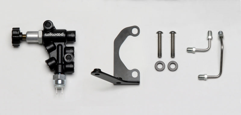 Wilwood Tandem Master Cylinder Mounting Bracket L/H Kit w/ Prop Valve - 260-13190