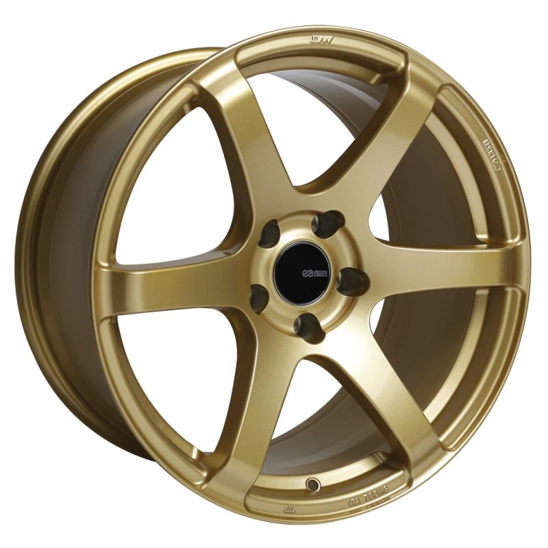 Enkei T6S 18x9.5 45mm Offset 5x100 Bolt Pattern 72.6 Bore Gold Wheel - 485-895-8045GG