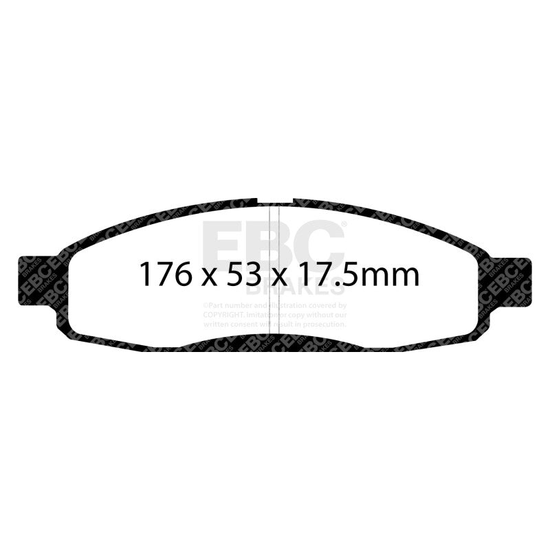 EBC 05-06 Infiniti QX56 5.6 (Bosch) Extra Duty Front Brake Pads - ED91776