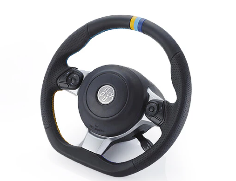 GReddy All-Leather Steering Wheel w/ TRUST 3 Colored Stitching for ZN6 / ZC6 - 16610001