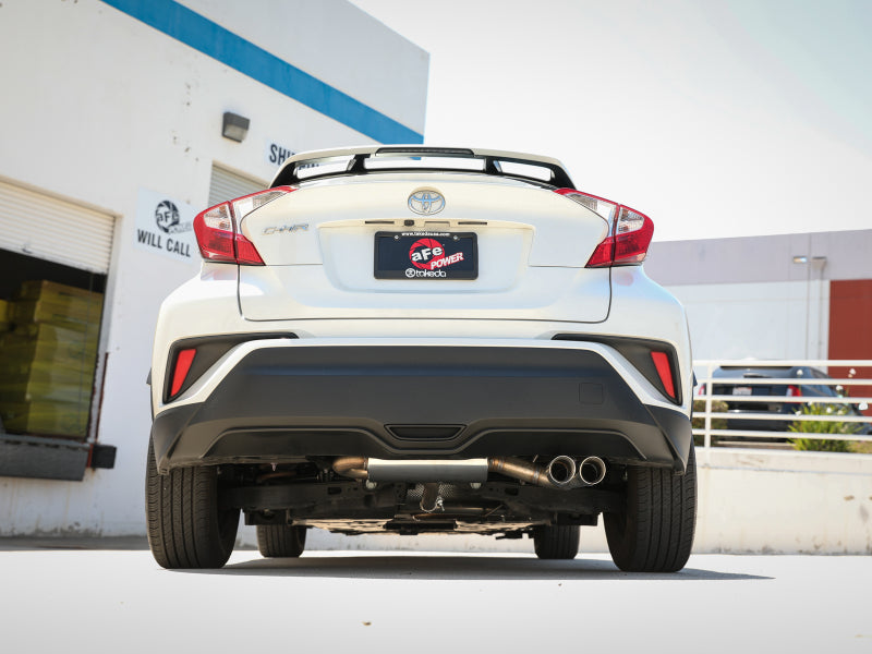 aFe Takeda 18-21 Toyota C-HR 2.0L 2.5in 304 Stainless Steel Cat-Back Exhaust w/ Polished Tip - 49-36044-P