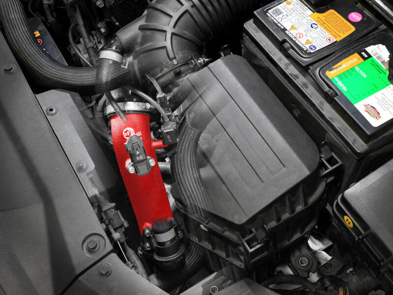 AFE 19-22 Hyundai Veloster N BladeRunner Aluminum Hot & Cold Charge Pipe Kit - Red - 46-20764-R