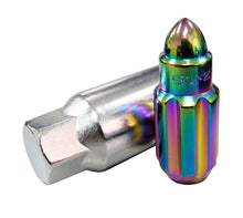 Load image into Gallery viewer, NRG 500 Series M12 X 1.5 Bullet Shape Steel Lug Nut Set - 21 Pc w/Lock Key - Neochrome - LN-LS500MC-21