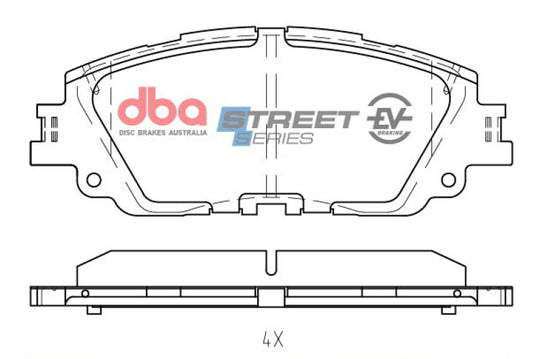 DBA 19-21 Lexus ES350 Front SSEV Street Series Brake Pads - DB2449SSEV