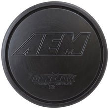 Load image into Gallery viewer, AEM Dryflow Air Filter - Round Tapered - 2.75in Flange ID x 5.5in Base OD x 4.75in Top OD x 7.5in H - 21-2157DK