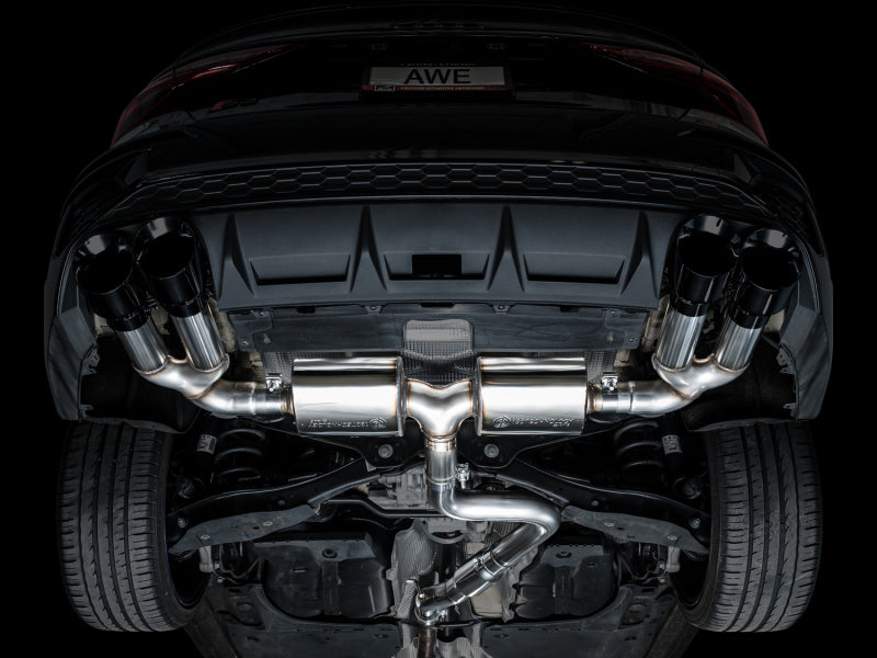AWE Tuning 22-24 Audi 8Y S3 Touring Edition Exhaust - Diamond Black Tips - 3015-43897