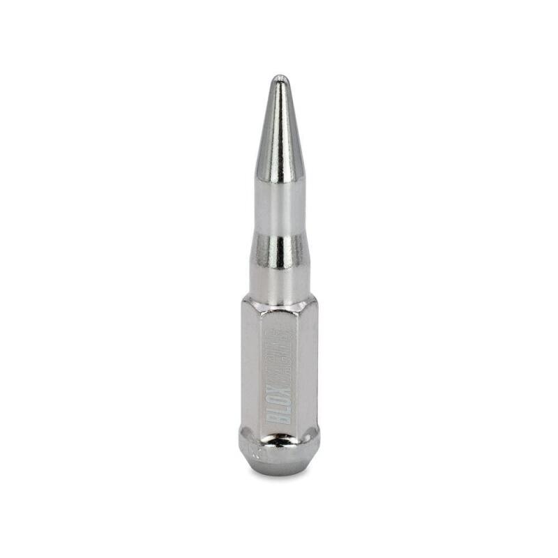 BLOX Racing Spike Forged Lug Nuts - Chrome 12 x 1.25mm - Set of 16 - BXAC-00150-16