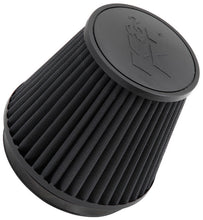 Load image into Gallery viewer, K&amp;N Universal Rubber Filter Round Tapered 6in Flange ID x 7.5in Base OD x 5.25in Top OD x 6in Height - RU-3102HBK