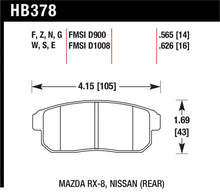 Load image into Gallery viewer, Hawk 2001-2001 Infiniti G20 (Made On or After 12-1-01) HPS 5.0 Rear Brake Pads - HB378B.565