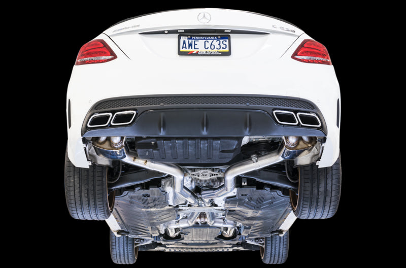 AWE Tuning Mercedes-Benz W205 AMG C63/S Sedan SwitchPath Exhaust System - for Non-DPE Cars - 3025-31034