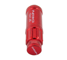 Load image into Gallery viewer, NRG 700 Series M12 X 1.25 Steel Lug Nut w/Dust Cap Cover Set 21 Pc w/Locks &amp; Lock Socket - Red - LN-LS710RD-21