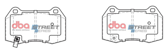 DBA 02-09 Nissan 350Z Street Series Front Brake Pads - DB1520SS