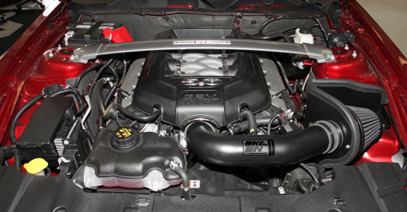 K&N 11-14 Ford Mustang GT 5.0L V8 Black Performance Intake Kit - 71-3527