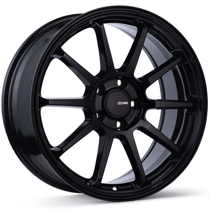 Enkei PX-10 17x7.5 5x114.3 40mm Offset 72.6mm Bore Gloss Black Wheel - 536-775-6540BK