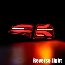 Load image into Gallery viewer, AlphaRex 20-22 Tesla Model Y PRO-Series LED Tail Lights Red Smoke w/Seq Sig - 601040