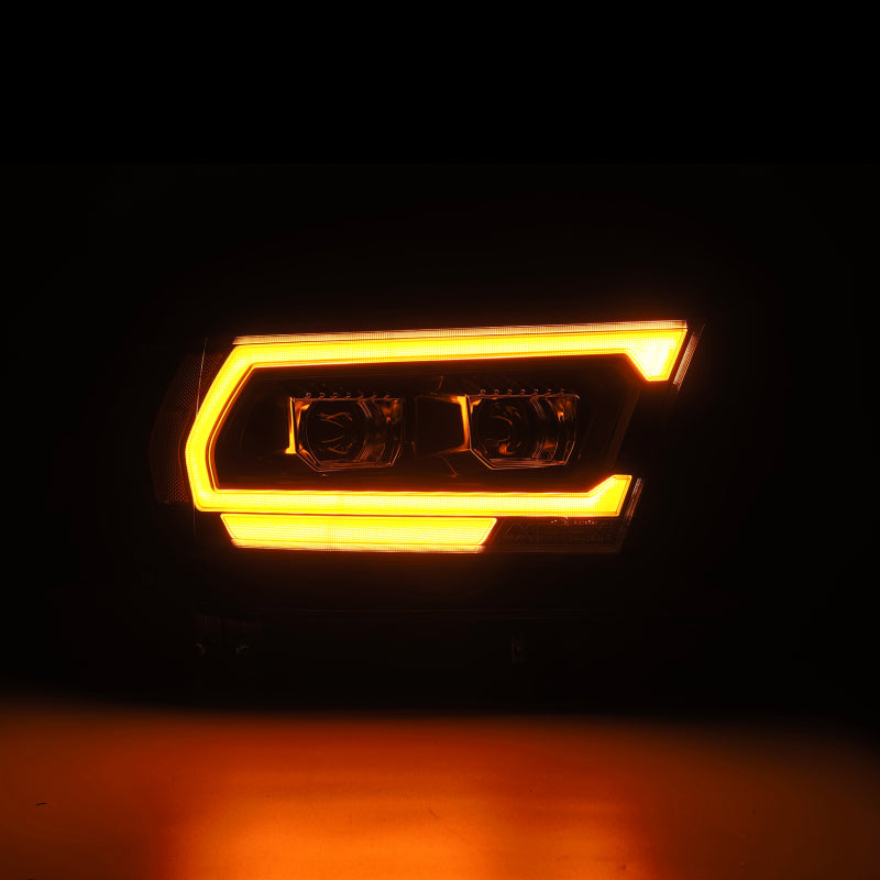 AlphaRex 19-22 Dodge Ram 1500 LUXX LED Proj Headlights Black w/Seq Activation Light/Seq Signal/DRL - 880576