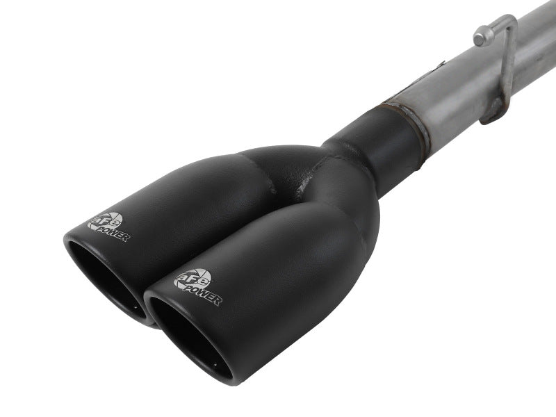 aFe Gemini XV 3in 304 SS Cat-Back Exhaust w/ Cutout 19-21 GM Silverado/Sierra 1500 V8- w/ Black Tips - 49-34139-B