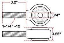 Load image into Gallery viewer, SPC Performance xAxis Rod End Ball Joint