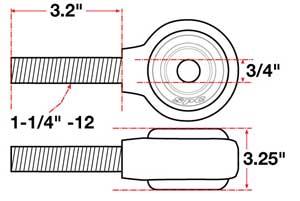 SPC Performance xAxis Rod End Ball Joint - 15751
